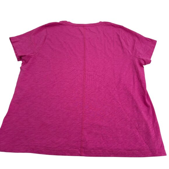 J. Crew Girlfriend Tee XXL Pink Cotton T-Shirt Short Sleeves - Picture 4 of 5
